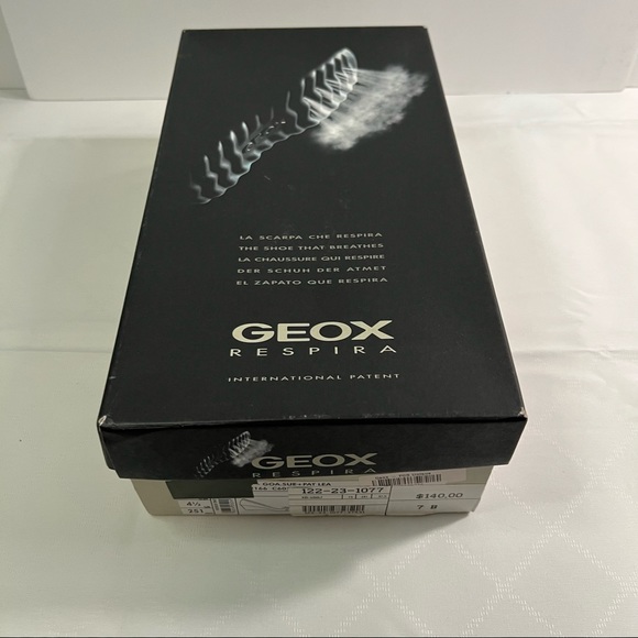 GEOX Respira D Venere Khaki suede and patent wedge heel size 7B BNWB - Picture 13 of 14